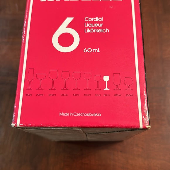 Isabelle 6 Cordial Liqueur Bohemia Bar Drinking Glasses - Picture 9 of 10